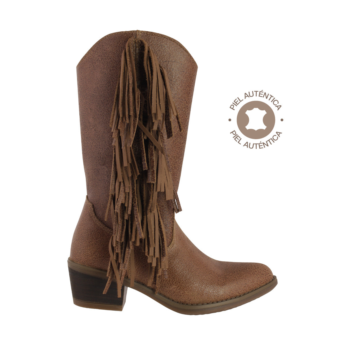 Bota Vaquera Mediana Mujer 96410 Piel Antico Shedron