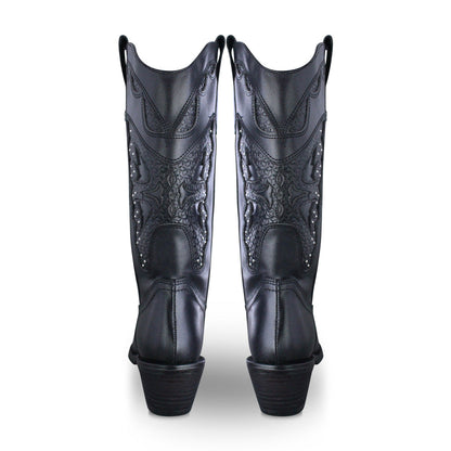 Bota Vaquera Mediana Mujer 96450 Negro