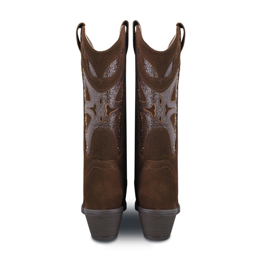 Bota vaquera Mujer 96450 Janet Piel Avellana