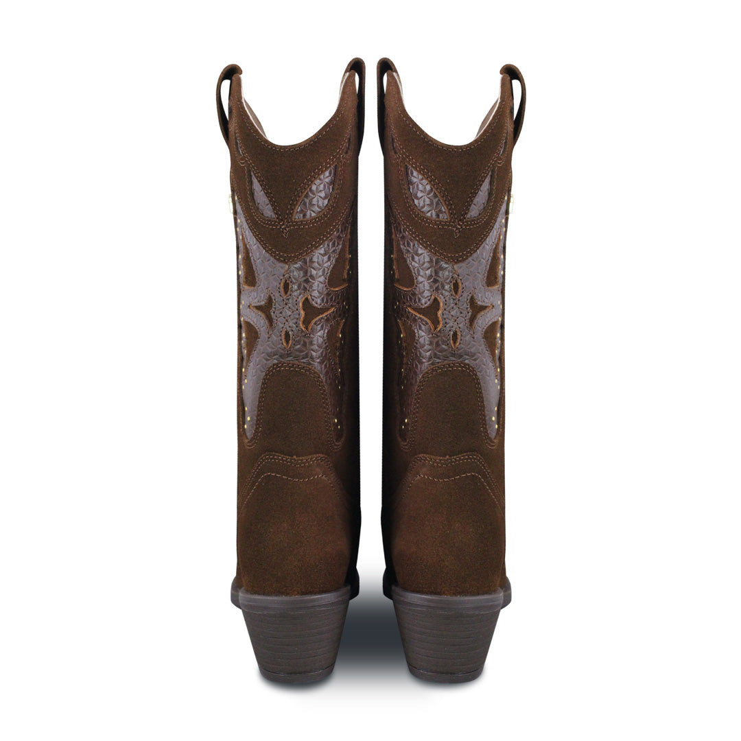 Bota vaquera Mujer 96450 Janet Piel Avellana