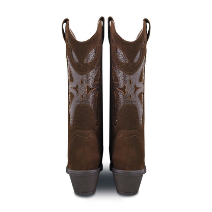 Bota vaquera Mujer 96450 Janet Piel Avellana