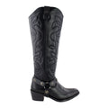 Bota Vaquera Alta Mujer 96501 Davina Piel Negra