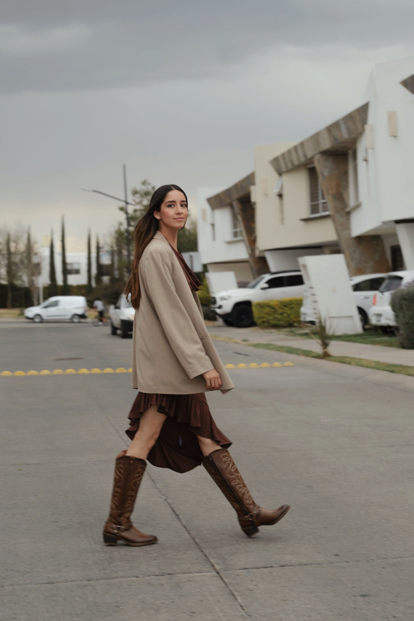Bota Vaquera Alta Mujer 96503 Piel Davina Shedrón