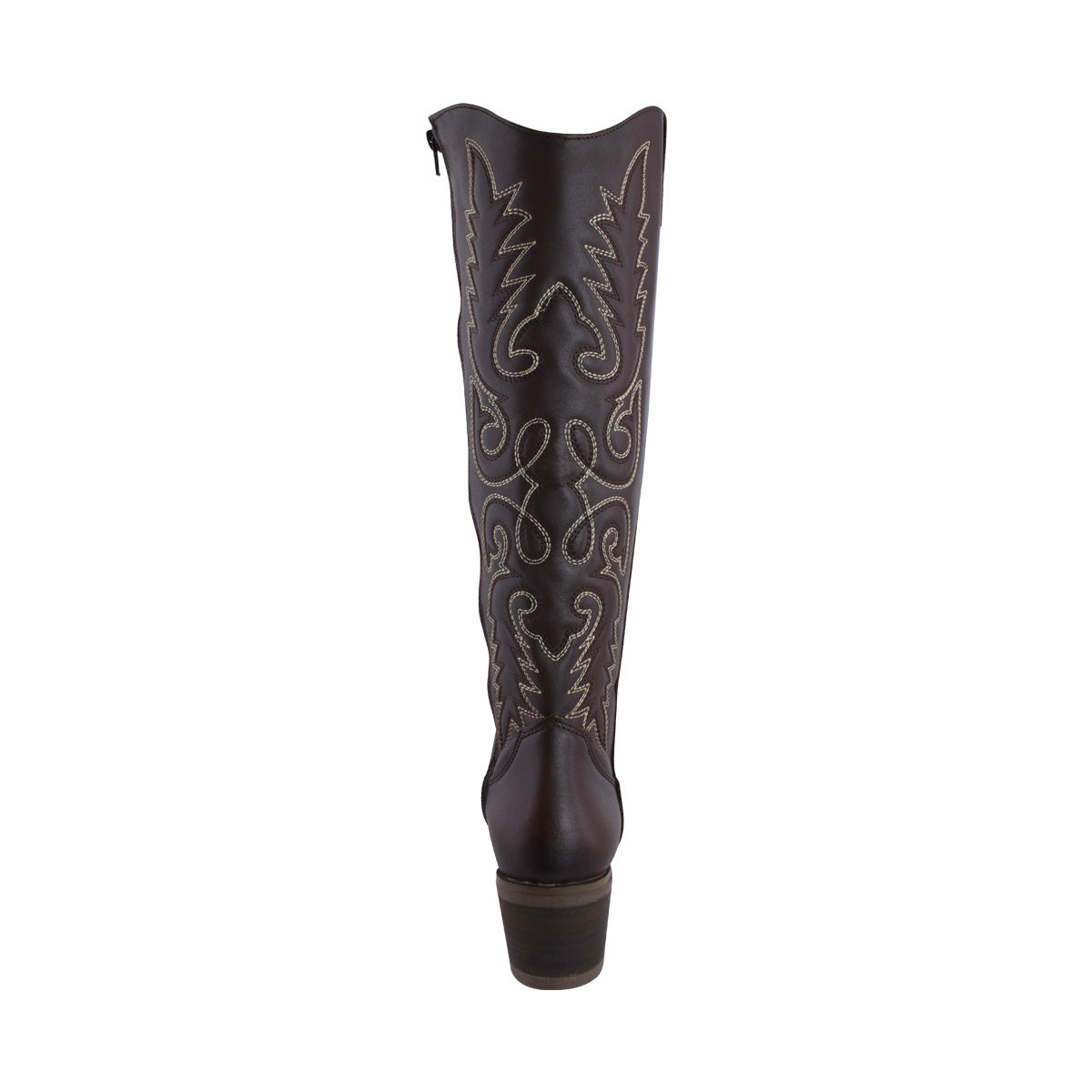 Bota Vaquera Alta Mujer 96533 Davina Piel Brandy