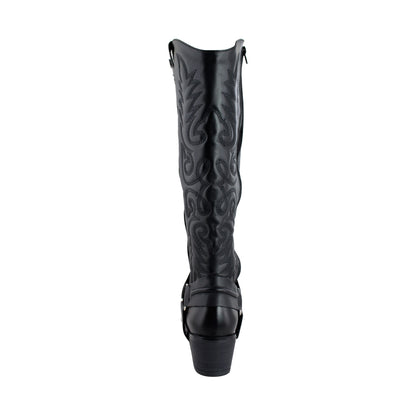 Bota Vaquera Alta Mujer 96534 Davina Piel Negra