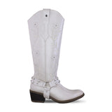 Bota vaquera alta mujer 96539 valentina marfil