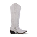 Bota Vaquera Alta Mujer 96540 Davina Piel Marfil