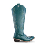 Bota vaquera alta mujer 96541 verde