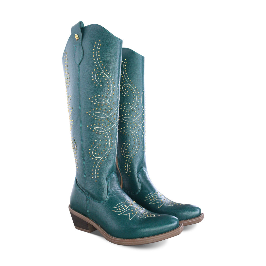 Bota Vaquera Mediana Mujer 96541 Verde