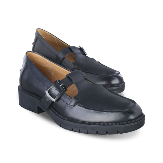 Zapato Escolar Niña 9680 Piel Negro