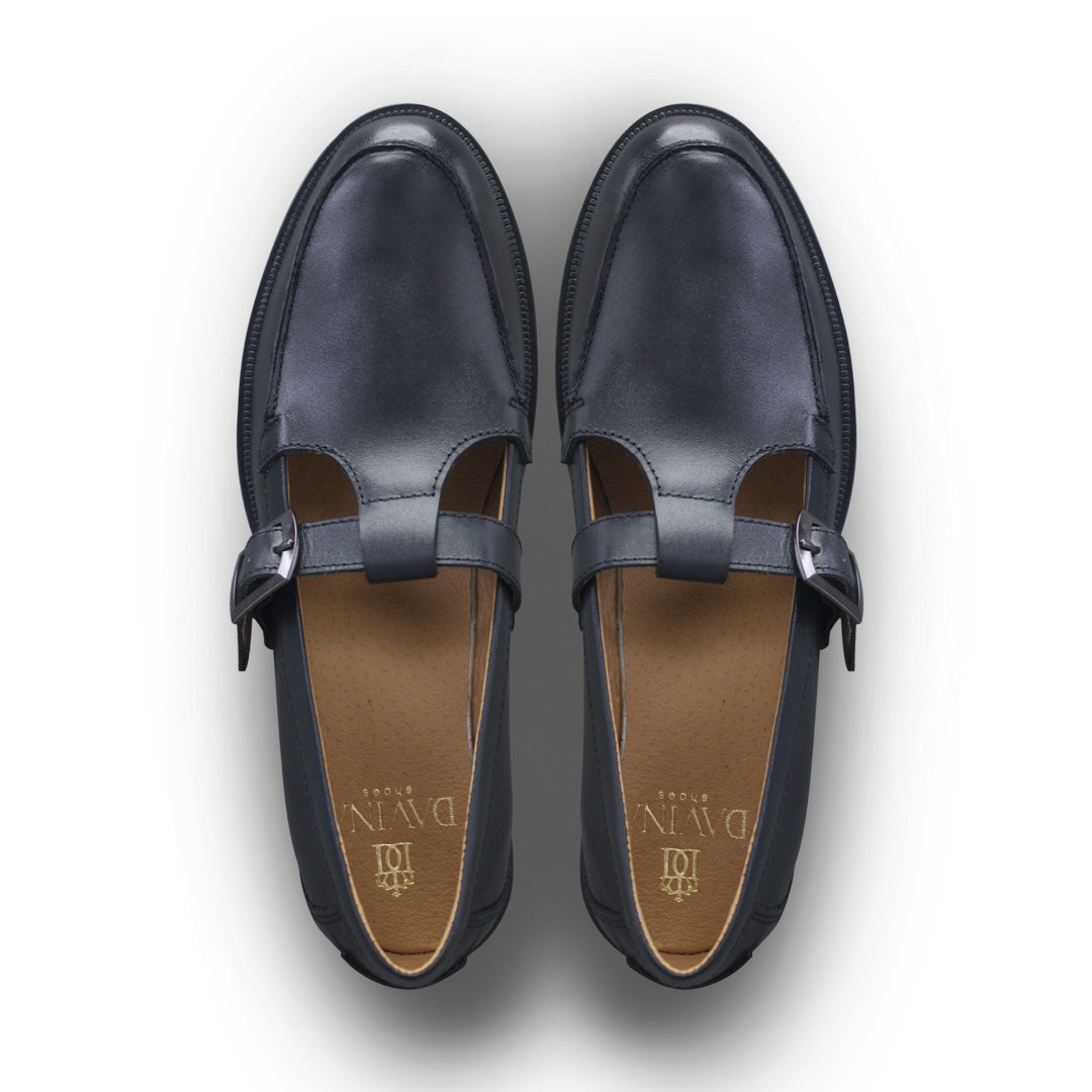 Zapato Escolar Niña 9680 Piel Negro