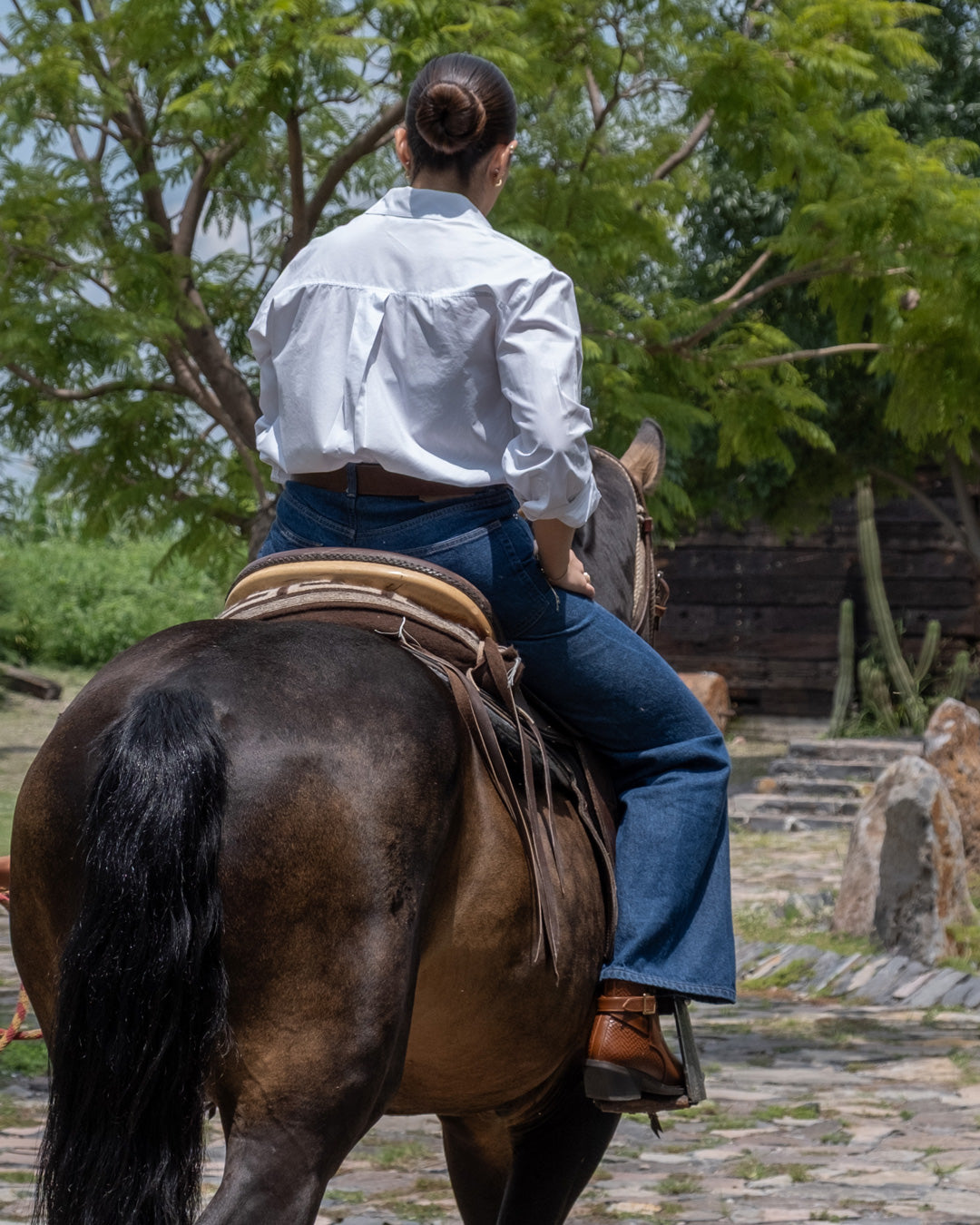 Botín Vaquero Mujer 97001 Piel Davina Shedrón
