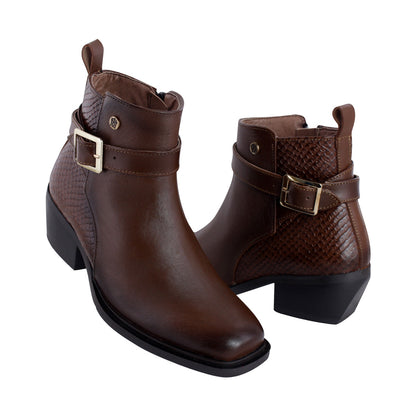 Botín Vaquero Mujer 97001 Piel Davina Shedrón
