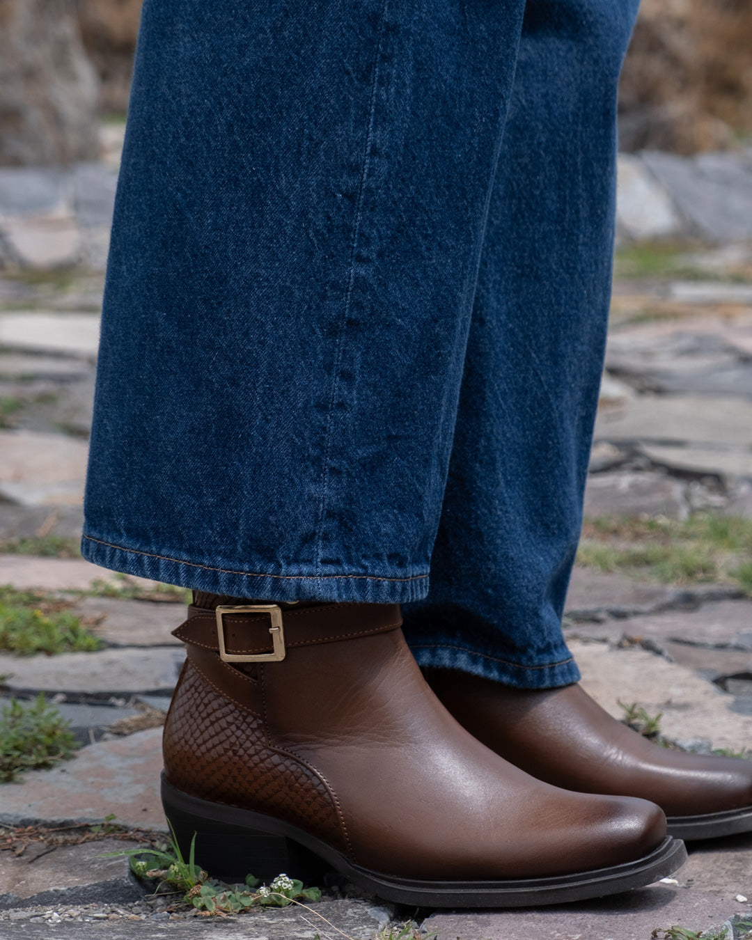 Botín Vaquero Mujer 97001 Piel Davina Shedrón