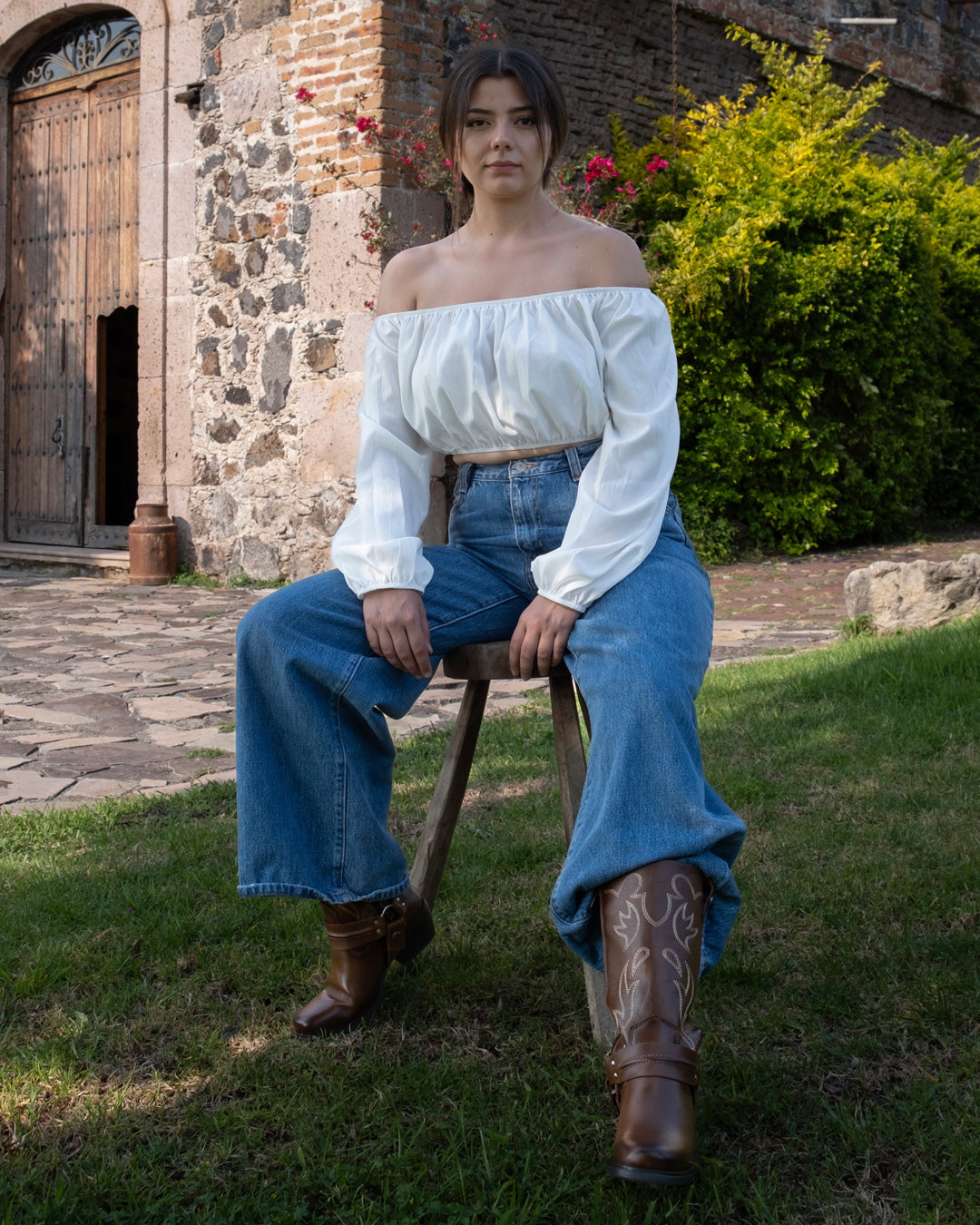 Bota Vaquera 97400 Davina Piel Shedrón