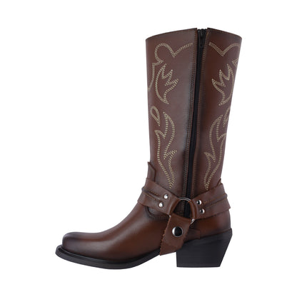 Bota Vaquera Mediana Mujer 97400 Davina Piel Shedrón