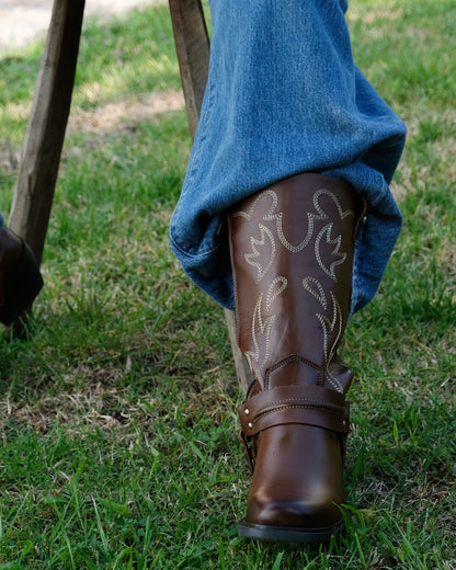 Bota Vaquera Mediana Mujer 97400 Davina Piel Shedrón