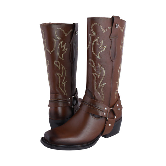 Bota Vaquera Mediana Mujer 97400 Davina Piel Shedrón