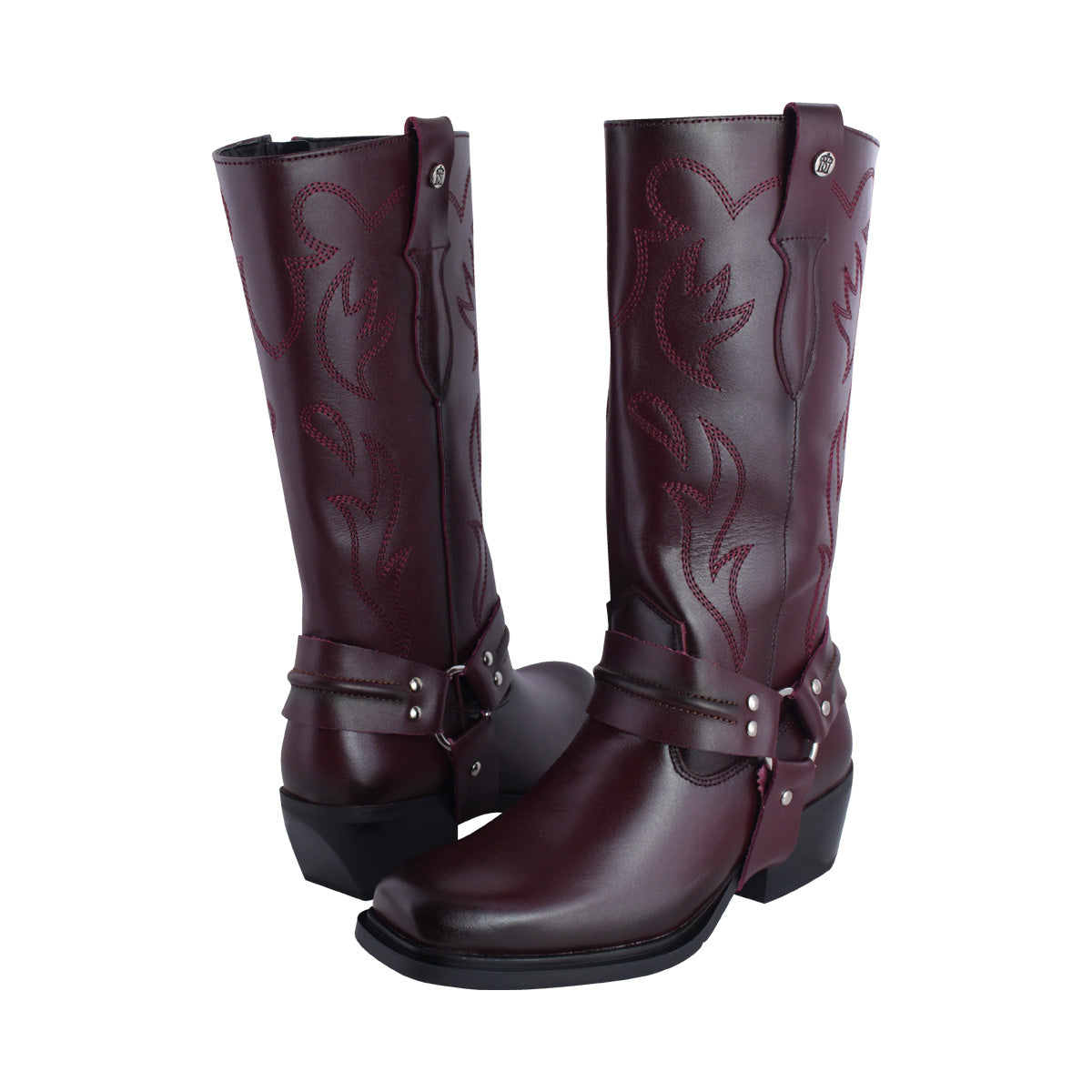 Bota Vaquera Mediana Mujer 97400 Davina Piel Vino