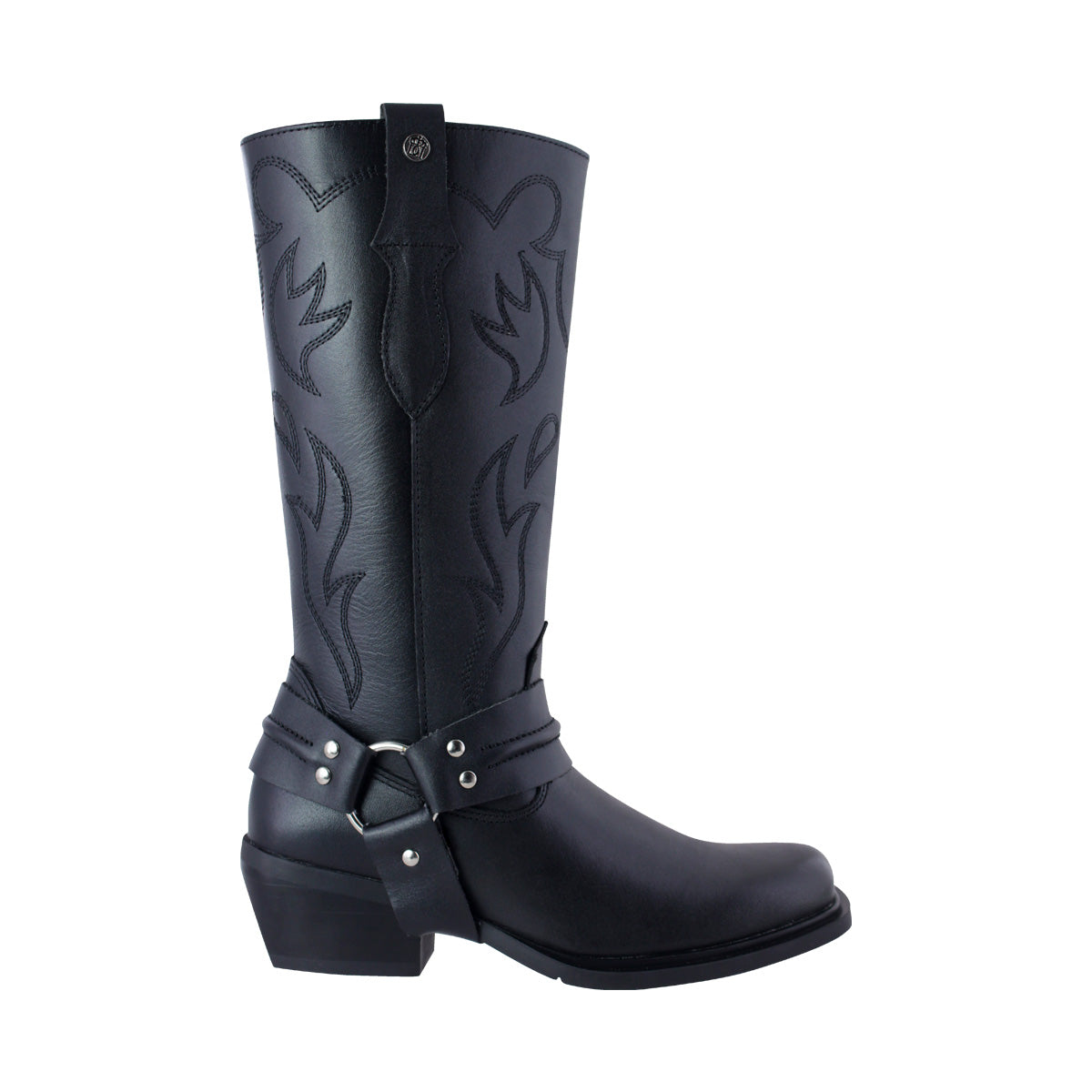 Bota Vaquera Mediana Mujer 97400 Davina Piel Negra