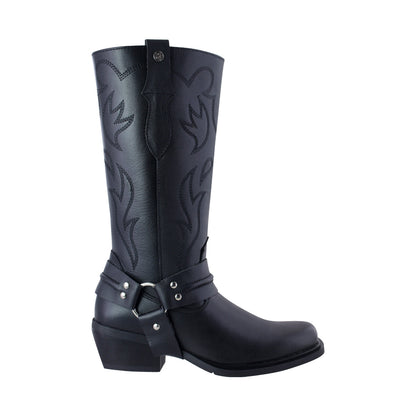 Bota Vaquera Mediana Mujer 97400 Davina Piel Negra