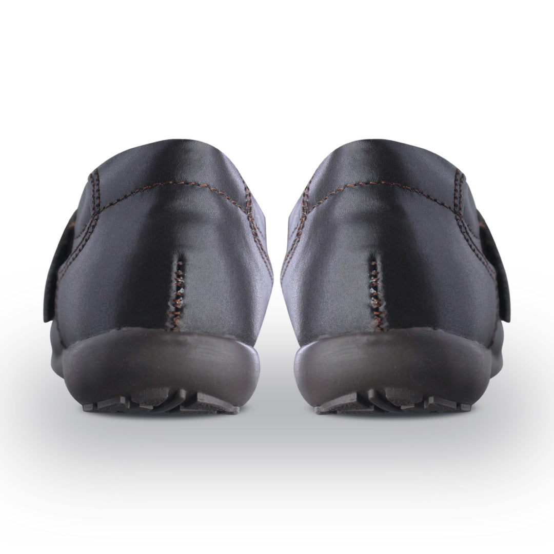 Zapato Escolar Niña 9755 Piel Café