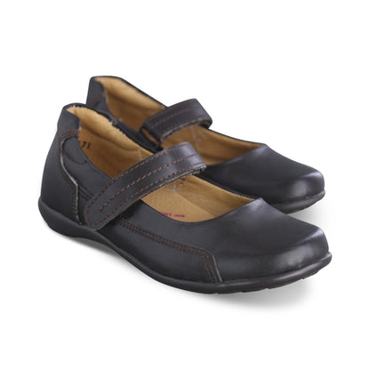 Zapato Escolar Niña 9755 Piel Café