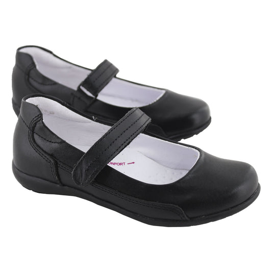 Zapato Escolar Niña 9755 Piel Negro