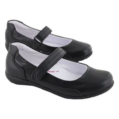 Zapato Escolar Niña 9755 Piel Negro
