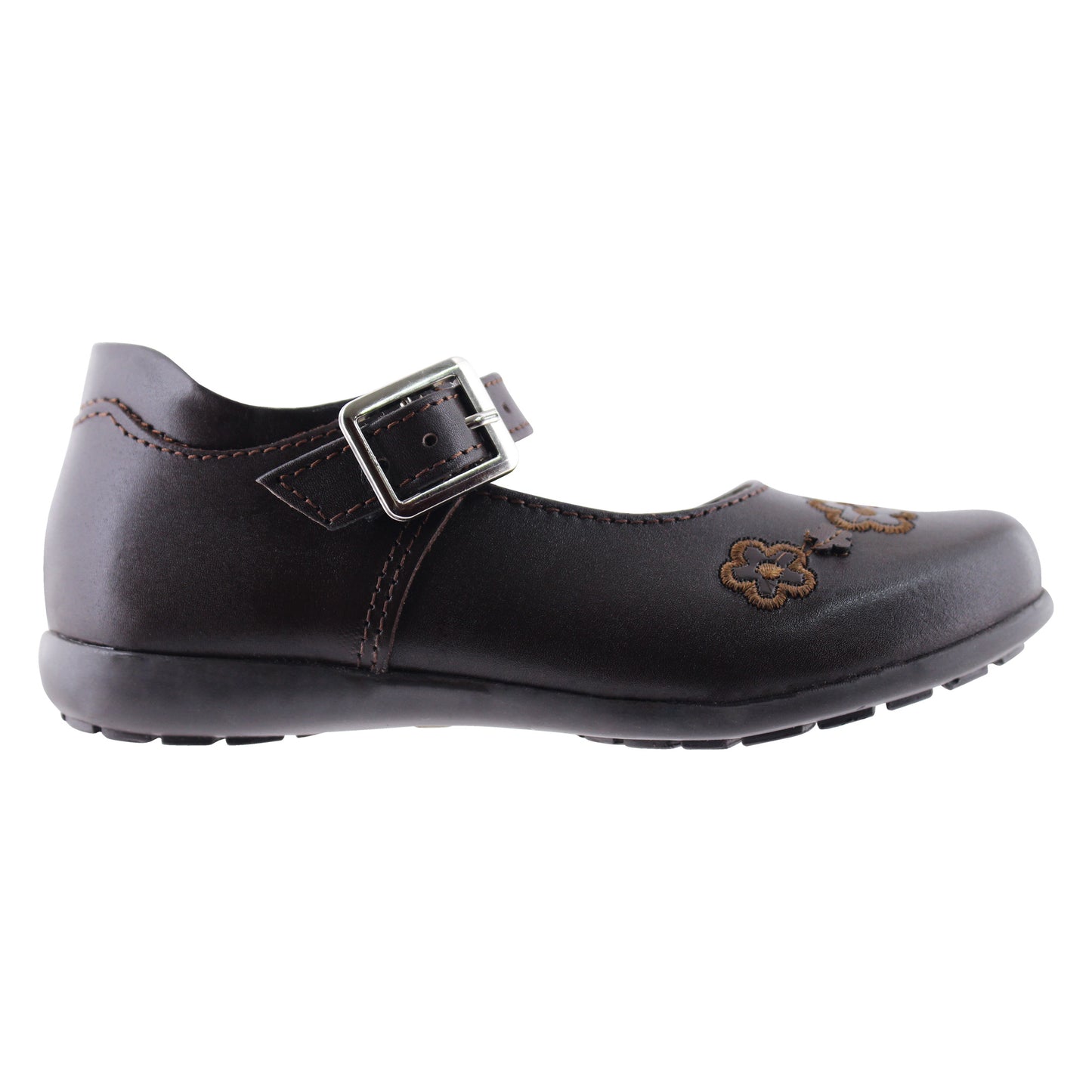 Zapato Escolar Niña 9764 Piel Café