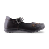 Zapato escolar niña 9764 piel café