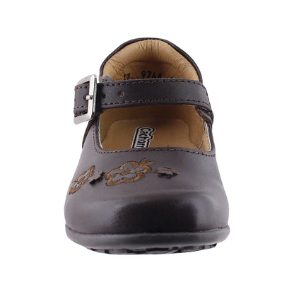 Zapato Escolar Niña 9764 Piel Café