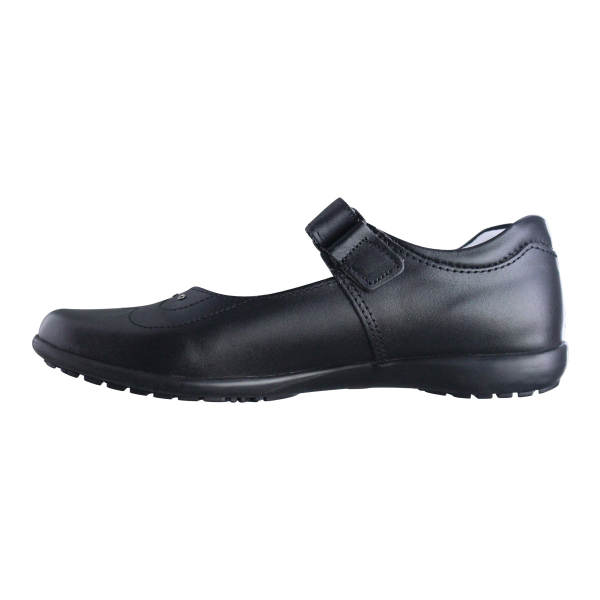 Calzado Escolar Niña 9778 Piel Negro con Velcro