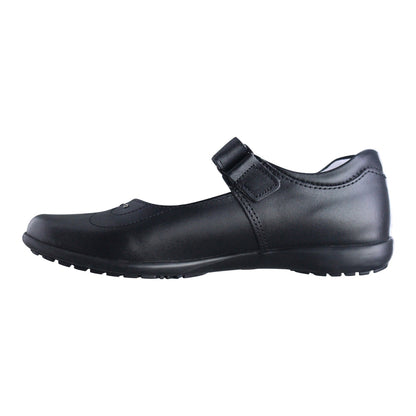 Calzado Escolar Niña 9778 Piel Negro con Velcro