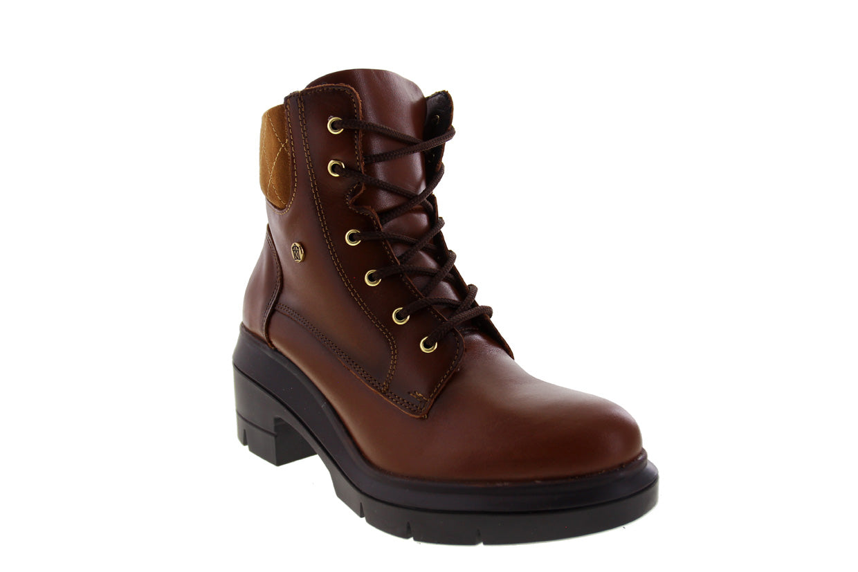 Bota Mujer 81302 Davina Piel Café