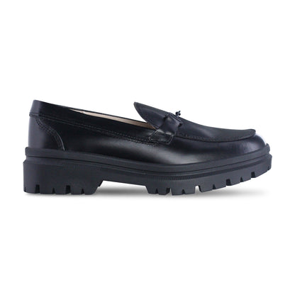 Mocasín Mujer 9967 Piel Negro con herraje de corazón