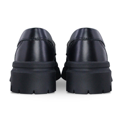 Mocasín Mujer 9967 Piel Negro con herraje de corazón