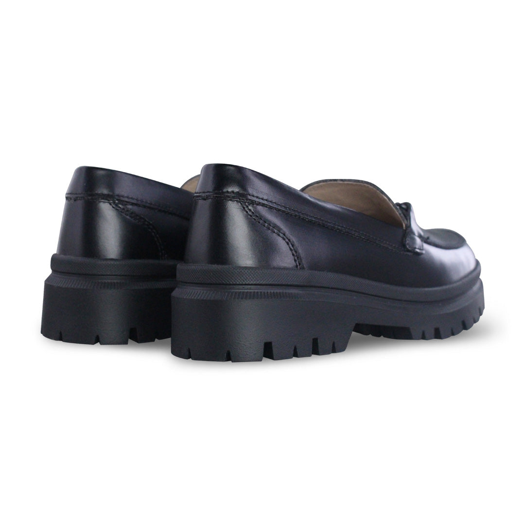Mocasín Mujer 9967 Piel Negro con herraje de corazón