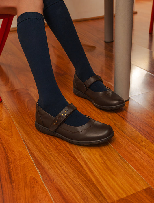 Zapato Escolar Niña 9254 Café