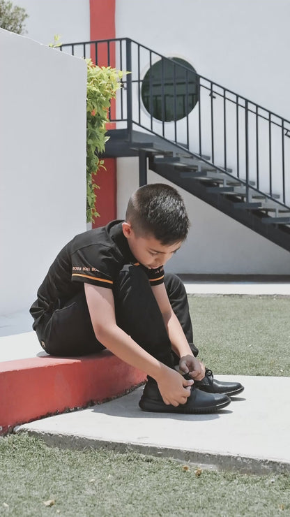 Zapato Escolar Niño 5555 Piel Negro