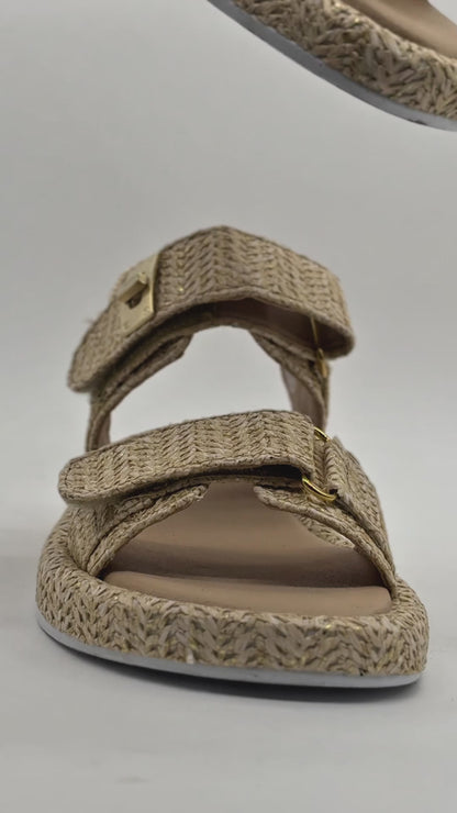 Sandalia Mujer 4827 Davina Yute doble Velcro