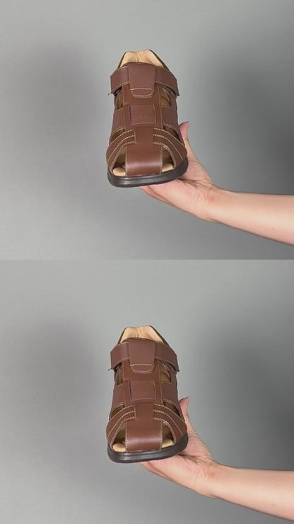 Sandalia Hombre 2666 Piel Café