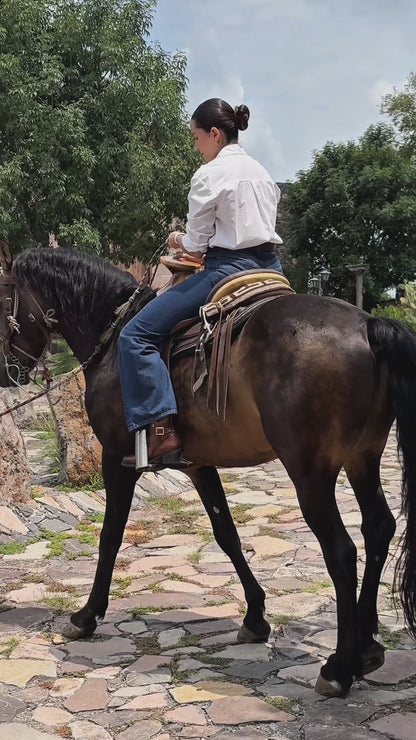 Botín Vaquero Mujer 97001 Piel Davina Shedrón