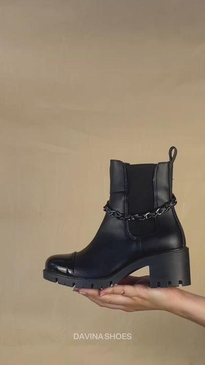 Bota Mediana Dama 81212 Negro