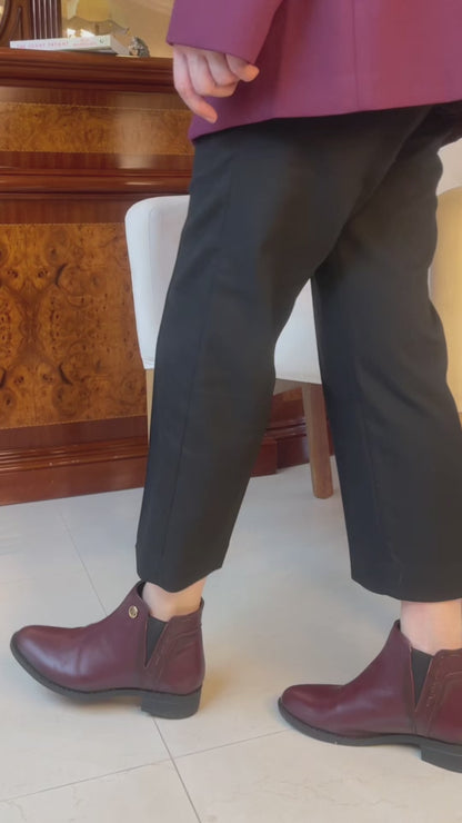 Botín Mujer 74166 Davina Piel Vino