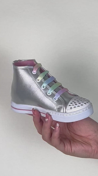 Tenis Niña 601 Plata con Estrellas