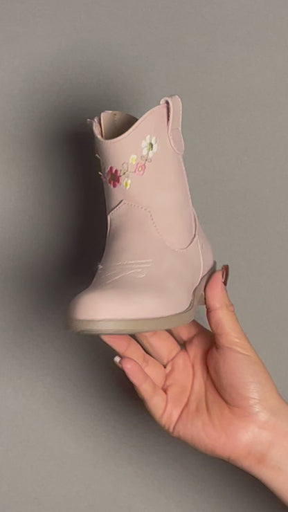 Bota Vaquera Niña 74001 Rosa Flores