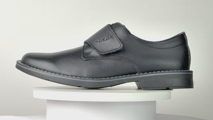 Zapato Escolar Niño 5580 Piel Negra con Velcro