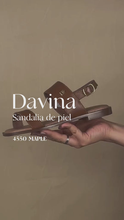 Sandalia Mujer 4550 Davina Piel Maple