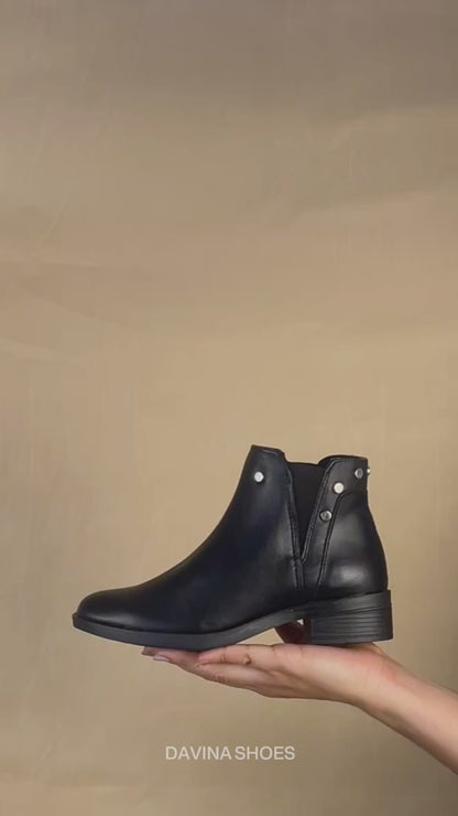 Botín 74165 Davina Piel Negro